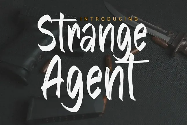 Strange Agent font