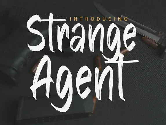 Strange Agent font