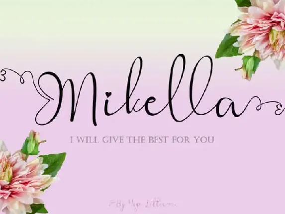 Mikella Calligraphy font