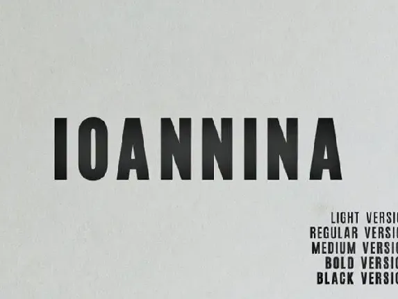 Ioannina Sans Serif Family font