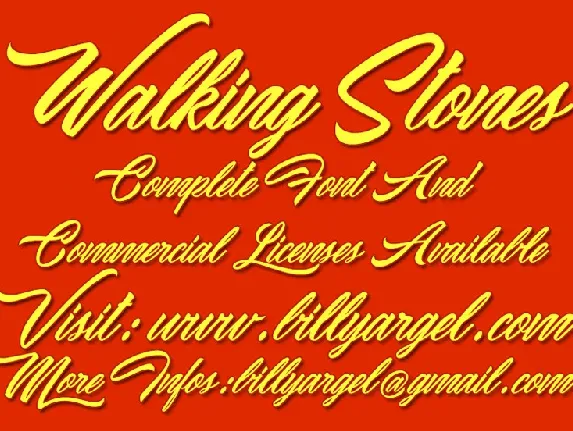 Walking Stones font