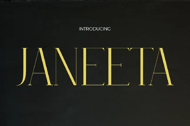 Janeeta font