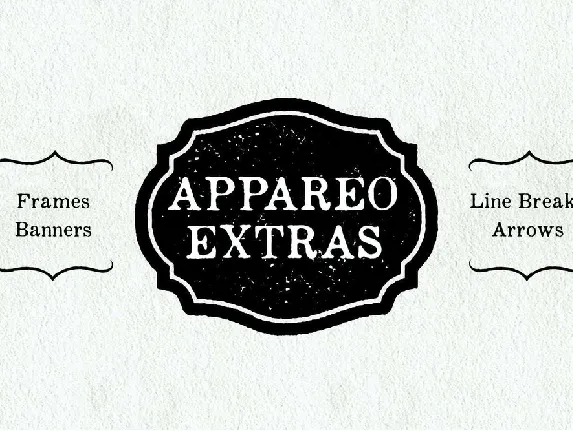 Appareo Extras font