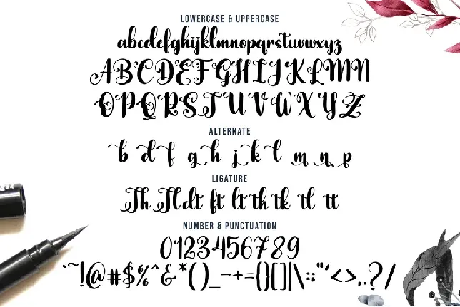 Calligraphy Love font