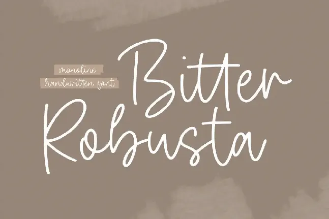 Bitter Robusta font