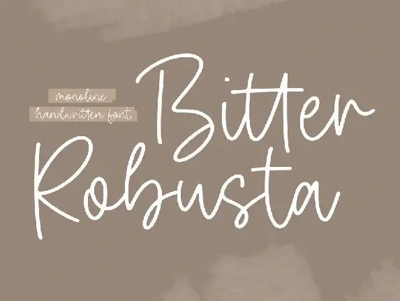 Bitter Robusta font