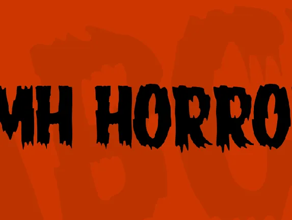 JMH HORROR font