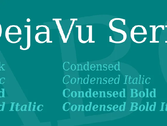 DejaVu Serif font