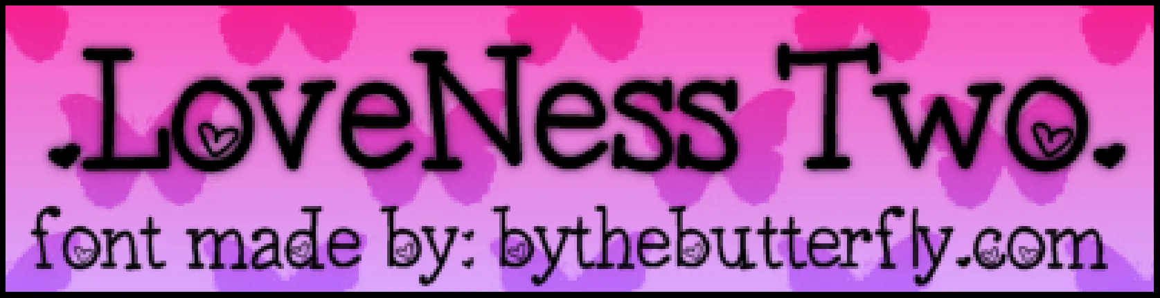 LoveNessTwo font