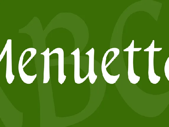 Menuetto font