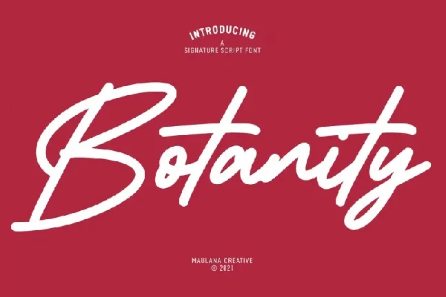 Botanity font