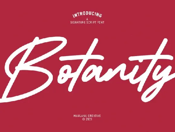 Botanity font