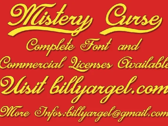 Mistery Curse font