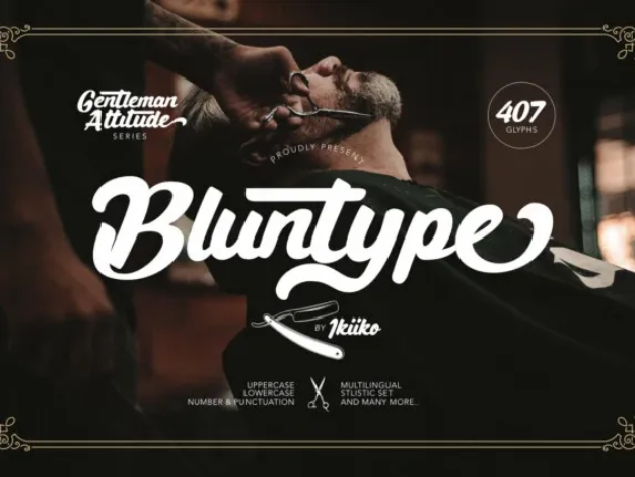 Bluntype Typeface font