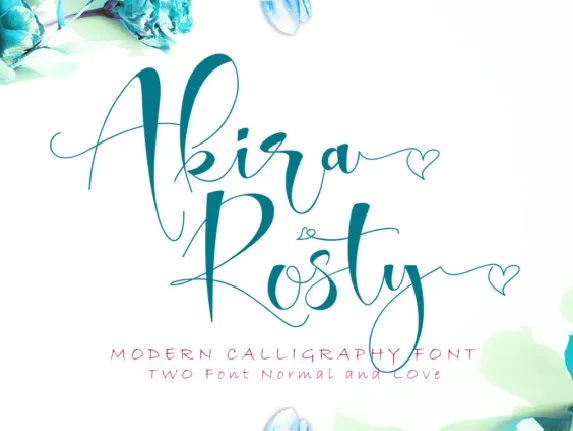 Akira Rosty Script font