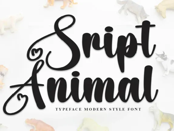 Script Animal Script font