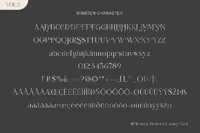 Minsten font