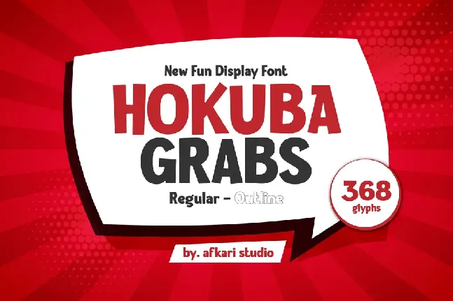 Hokuba Grabs font