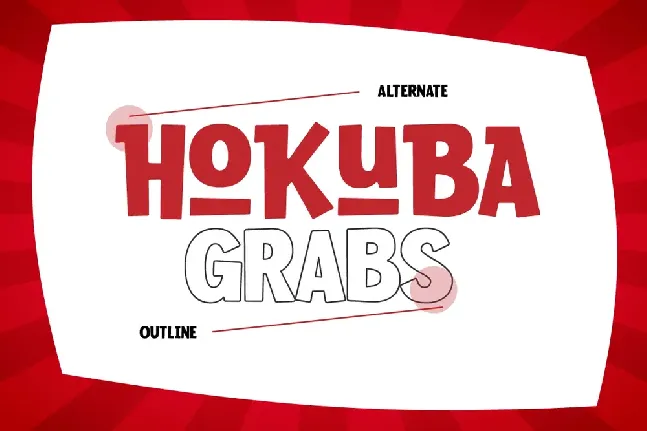 Hokuba Grabs font