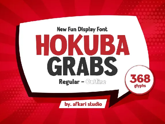 Hokuba Grabs font