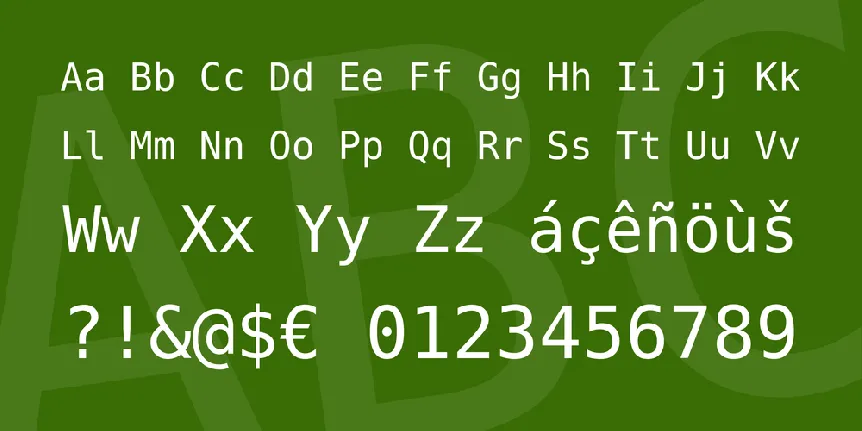 DejaVu Sans Mono font