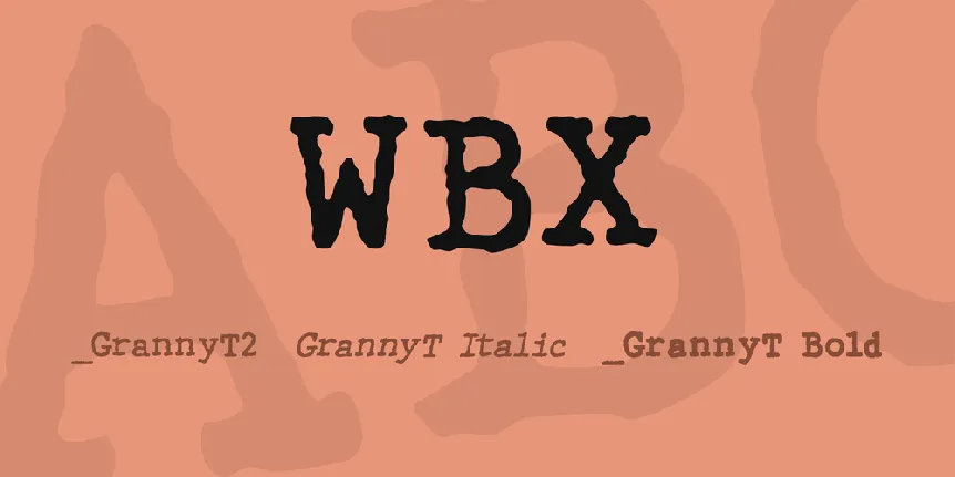 WBX font