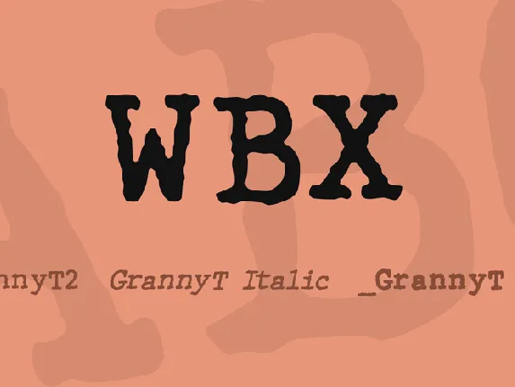 WBX font