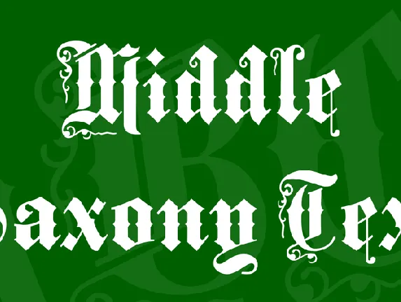 Middle Saxony Text font