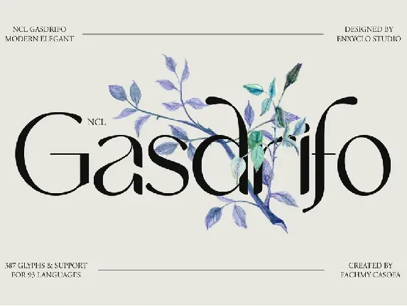 NCL Gasdrifo font