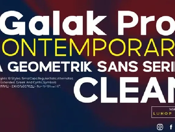 Galak Pro font