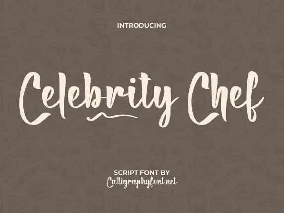 Celebrity Chef font