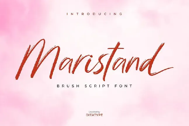 Maristand Brush font