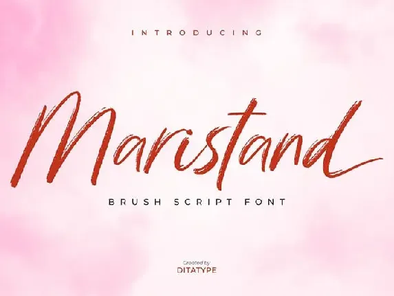 Maristand Brush font