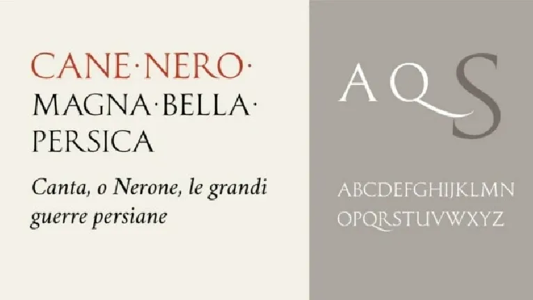 Cane Nero font