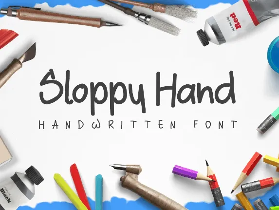 Sloppy Handwritten font