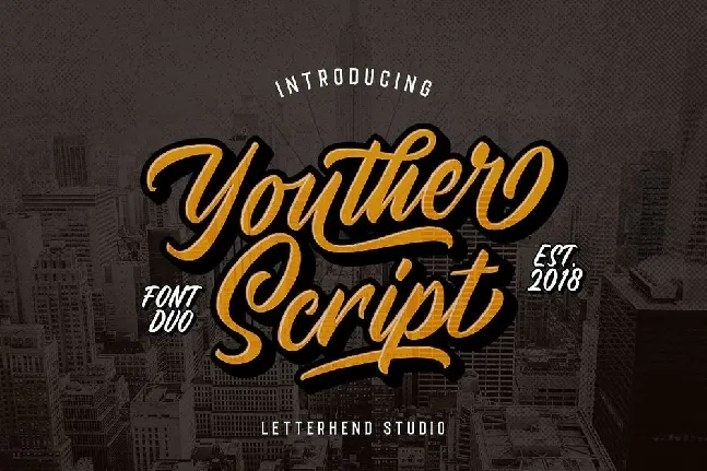 Youther Script Free font