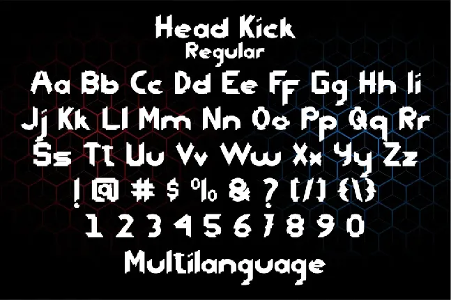 Head Kick Demo font