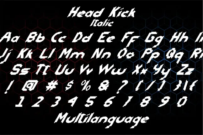 Head Kick Demo font