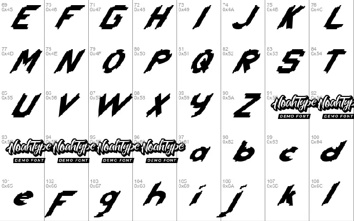 Head Kick Demo font