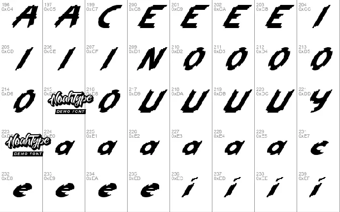 Head Kick Demo font