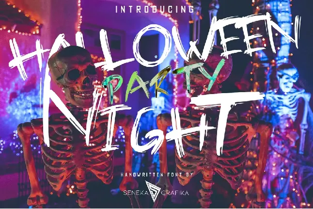 Halloween party demo font