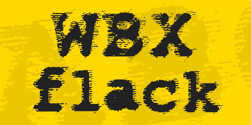 WBX flack font