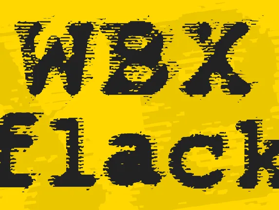 WBX flack font