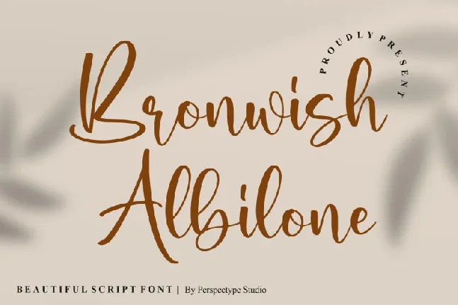 Bronwish Albilone font