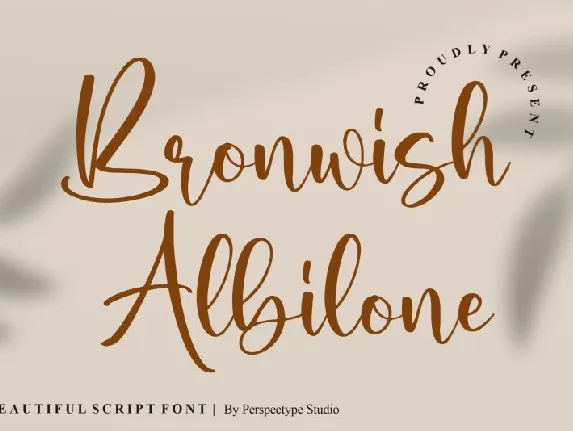 Bronwish Albilone font