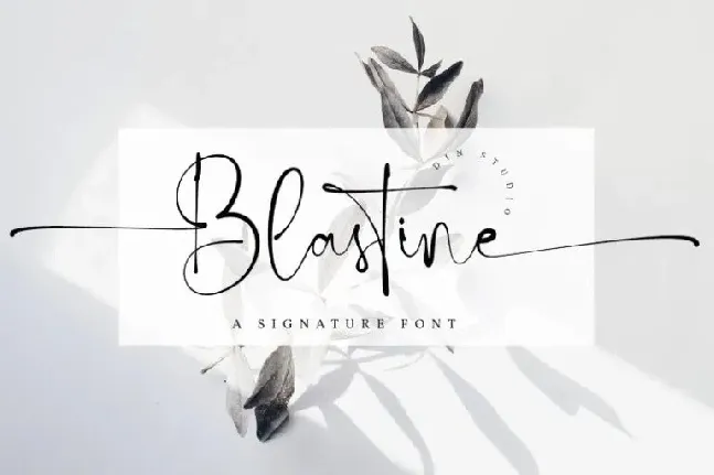 Blastine font