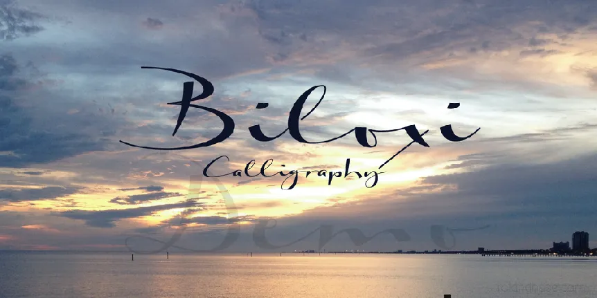 Biloxi Calligraphy font