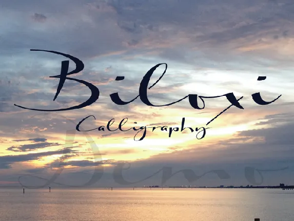 Biloxi Calligraphy font