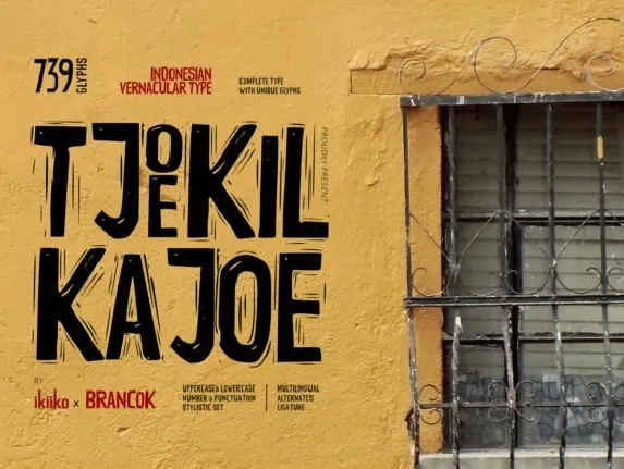 Tjoekil Kajoe Typeface font