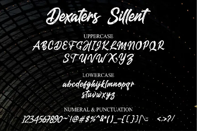 Dexaters Sillent font